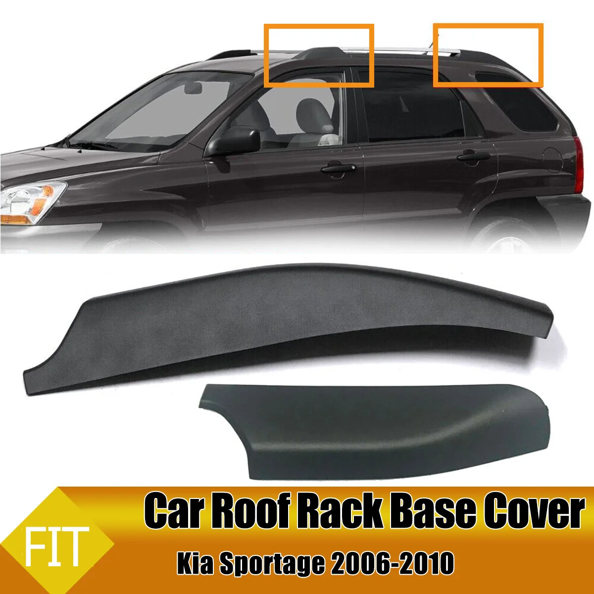 

Roof Rack Cover Roof Luggage Bar Rail End Shell Plasitc Cover Replacement For Kia Sportage 2004-2007 87291 2F000 87292-1F000