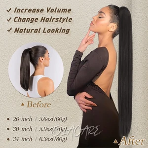 Synthetische Erweiterung des Pferdeschwanzhaar 10 Hauptverkäufe Lisa Blonde Perücken - №6