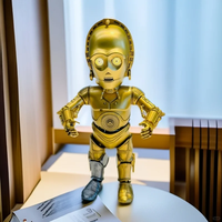 Herocross Star Toys Hybrid Metal Figuration R2d2 And C3po Action Figure Children Collection Desktop Ornament Model Gift