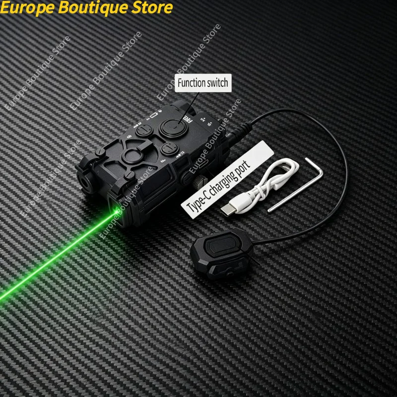 Multifunctional Tactical Storage Box With Red Green Light Indicator Flashlight Combo For Outdoor Toy Accessories