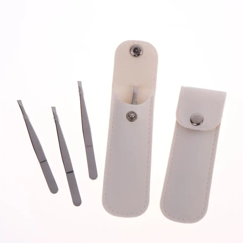 5/3Pcs Stainless Steel Tweezers For Eyebrows And Beard | Multi-Functional Tool