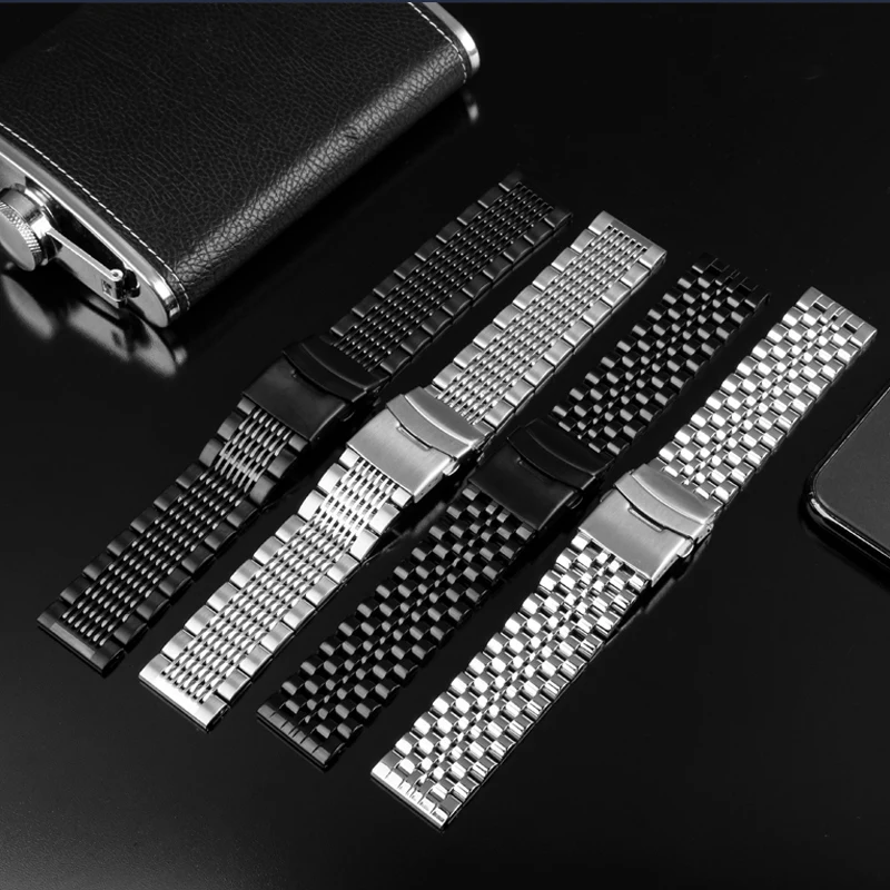 For Huawei Watch GT/Watch 2/GT2 Pro/Honor Magic/Dream/GT 3/GT3 PRO  Metal Chain Replacement Band 20mm 22mm Men's watch strap