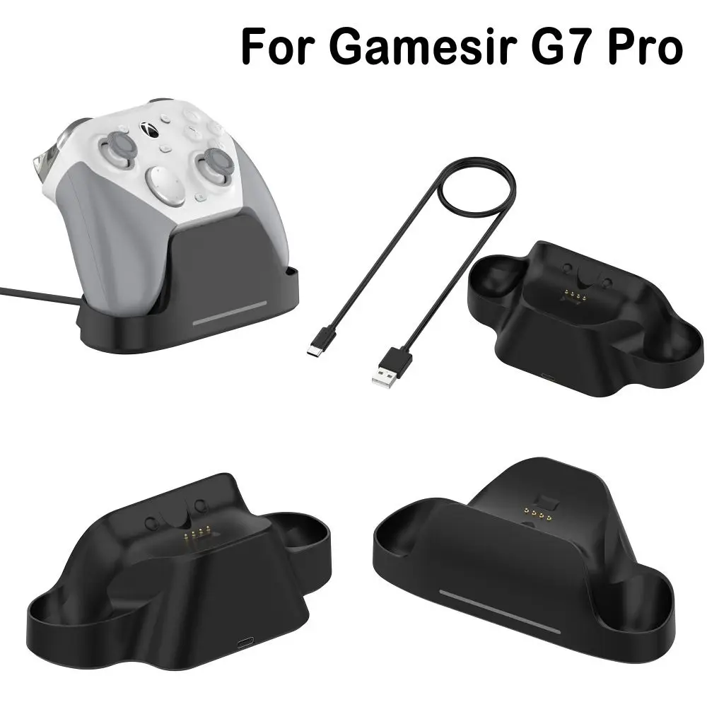 Type-C Gaming Controller Charger Base Fast Charging Stable Charging Dock with LED Indicators Durable for Gamesir G7 Pro