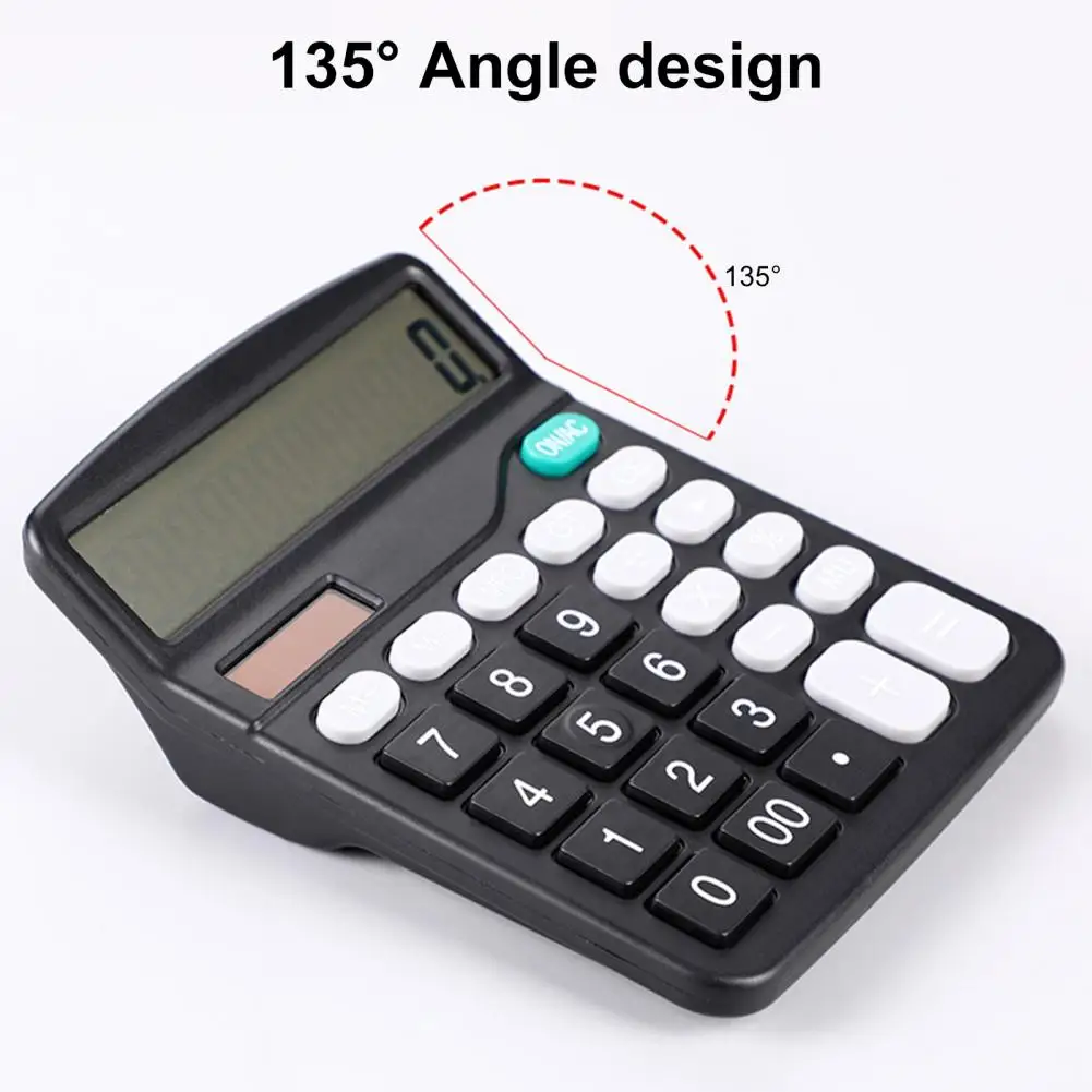 Useful Mini Calculator Thickened Solar Calculator Non-breakable 12 Digits Mini Portable Student Calculator  Calculation