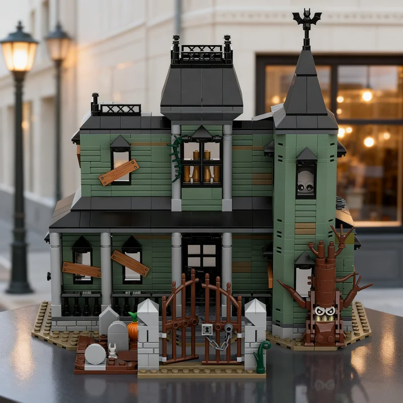 

958pcs MOC Haunted Mansion Expanded Creator 3 1 Model Building Blocks Toy Gift Creative Display Collectible Desk Premium Adult