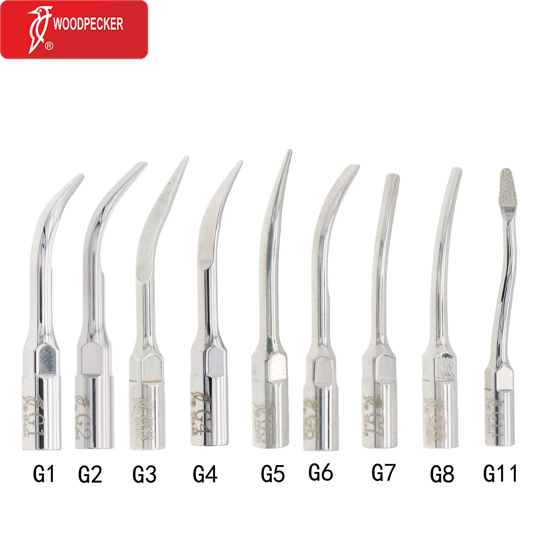 

100% Woodpecker Dental Endo Perio Ultrasonic Scaler Tips Fit EMS G1 G2 G3 G4 G5 G6 G7 G8 G11