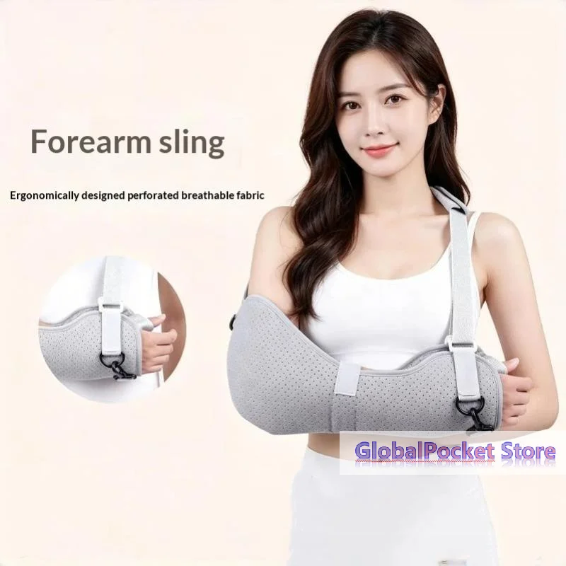 [TG823]1Pcs Shower & Bath Sling Adjustable Post-Surgery Shoulder Sling Rotator Cuff Support With Breathable Mesh Arm Brace