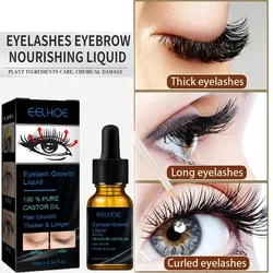 EELHOE Eyelash Growth Liquid Deep Moisturizing Nutrient Eyelash Liquid for Natural Look Eyelash Care Serum