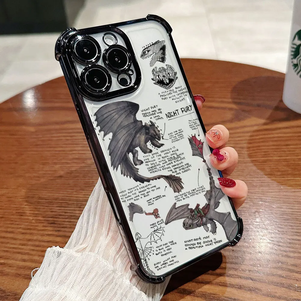 How to Trains Your Dragons Toothless Plating Phone Case For iPhone 16e 16 15 14 13 12 11 Pro Max XR XSMax 8 7 6 Mini Plus Cover #3