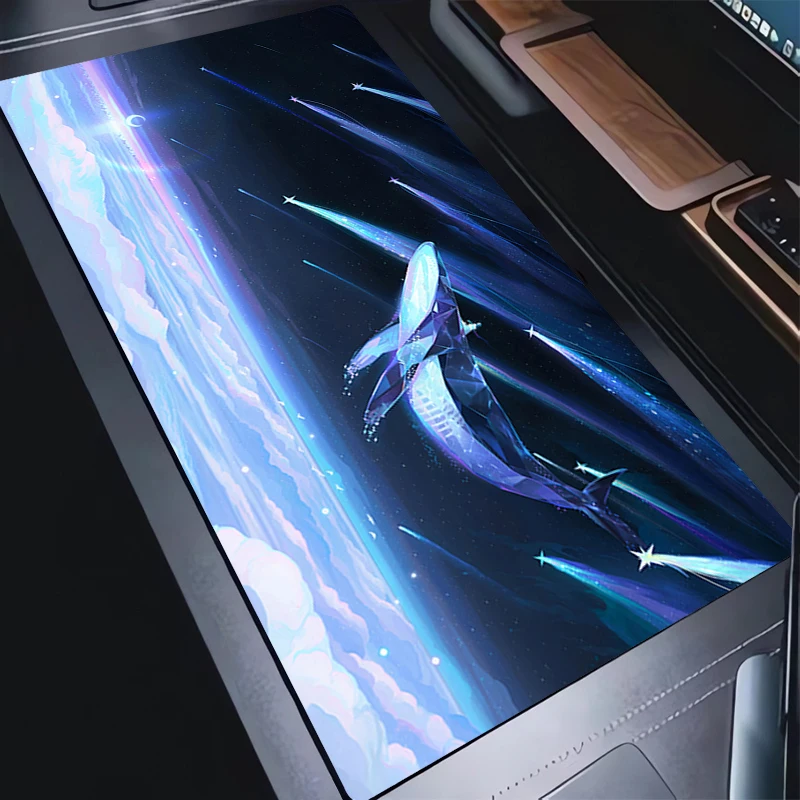 

Rubber Mouse Pad Gaming Mousepad Star Cloud Whale Extended Desk Mat PC Accessories Keyboard Pad Computer Kawaii Moon Table Pad