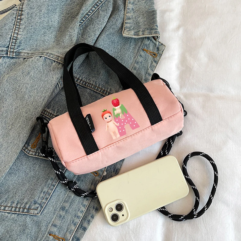 Sonny Angel Nylon Bucket Bags Cartoon Handbags Casual Crossbody Bag Portable Anime Small Satchel Tote Women Fashion Backpacks