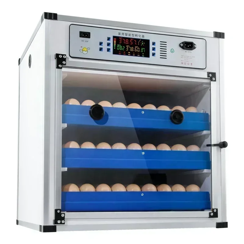 Automatic Hatching Machine 204 Eggs PVC Shell Double Electricity Egg Incubator Temperature And Humidity Control Egg Turning