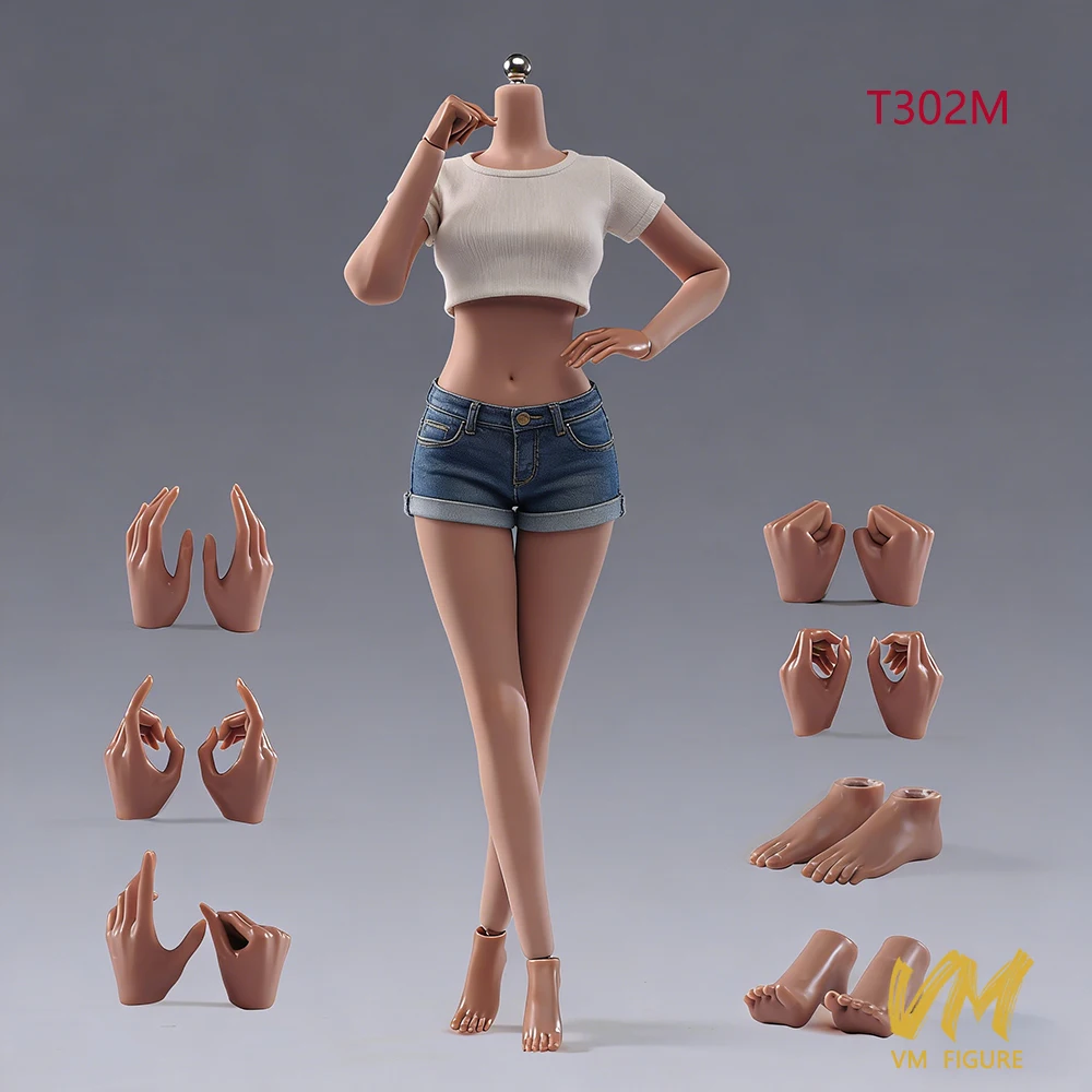 ANT AB001 T302 T303 T307 1/6 Schaal Vrouw Grote Borsten Super Flexibele Naadloze Lichaam 12 ''Vrouwelijke Soldaat Action Figure poppen Speelgoed
