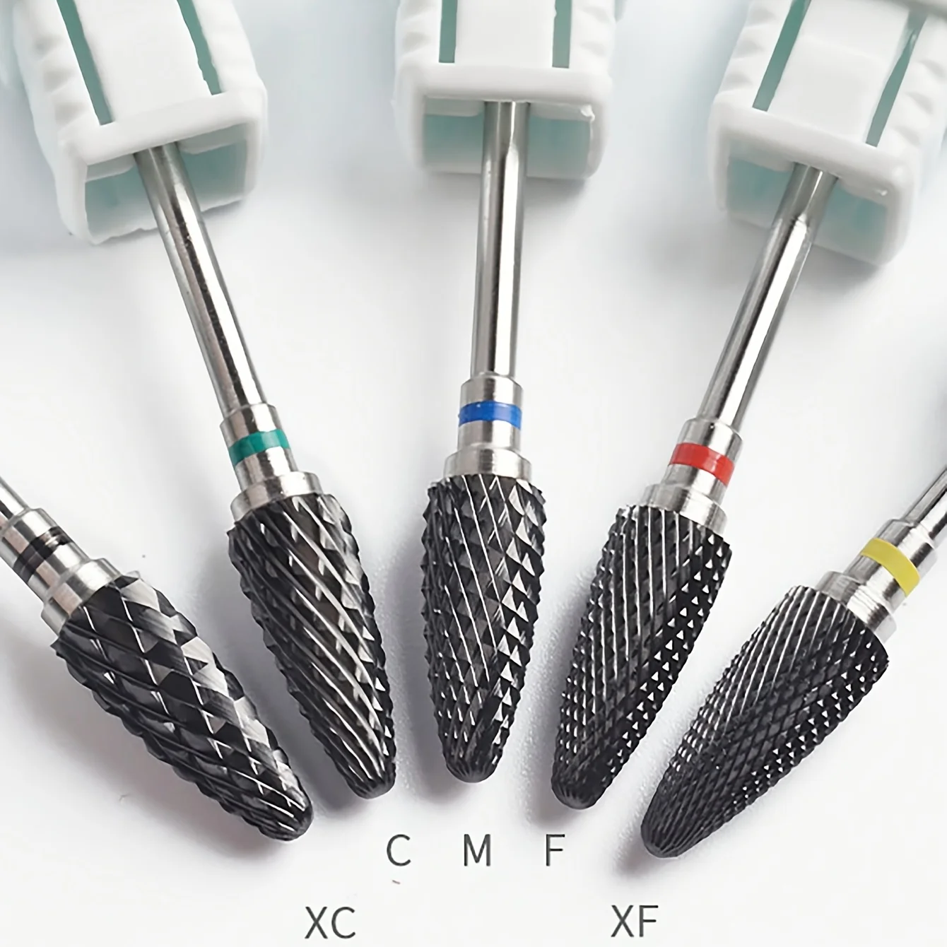 1or5pcs Black Ceramic Nail Drill Bits 3/32'' Safe & Professional Nail Cleaning Polishing Head For Callus & Dead Skin Removal