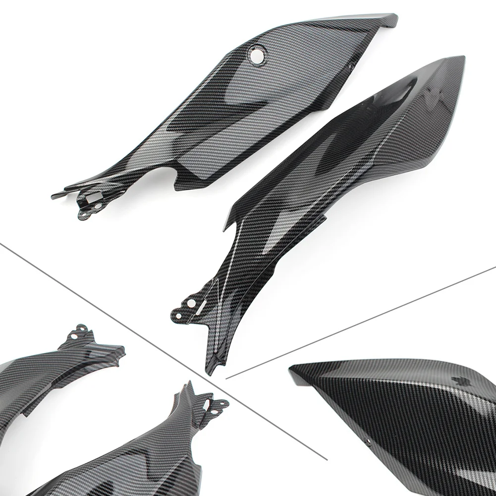 

1 Pair Motorcycle Carbon Fiber Rear Seat Side Fairing Cowl Panel For Kawasaki NINJA 400 2018 2019 2020