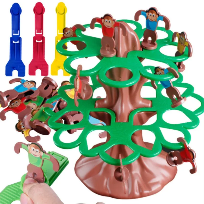 Jumping Monkey Climbing Tree Board Game Family Friends Interactive Party Desktop Game Toy for boys Girls birthday gift kids