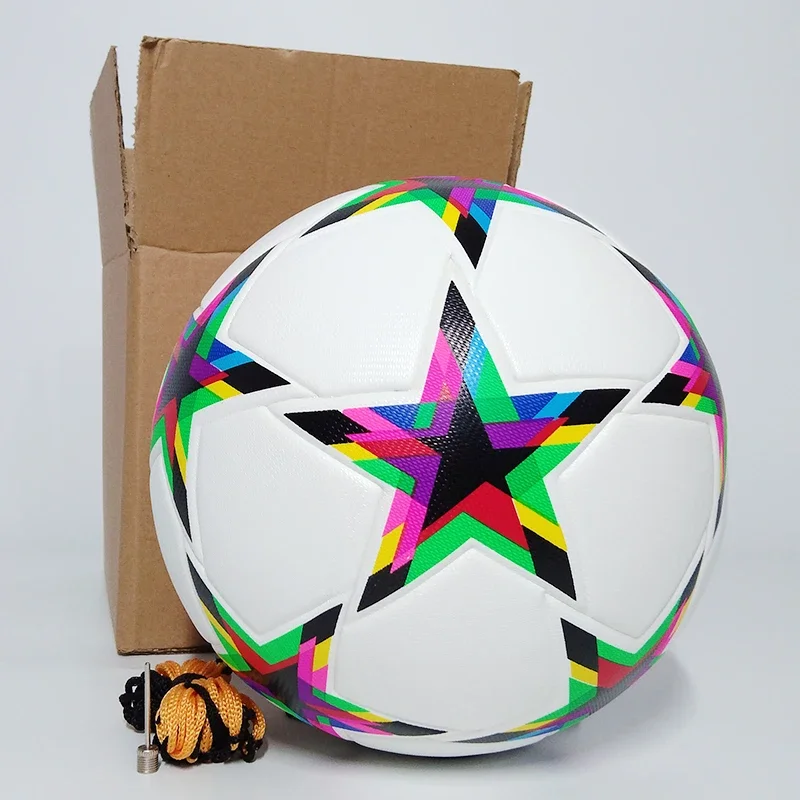 Soccer Ball PU Seamless Team Match Football Training Balls High Quality Size 5 Adult Child Gift