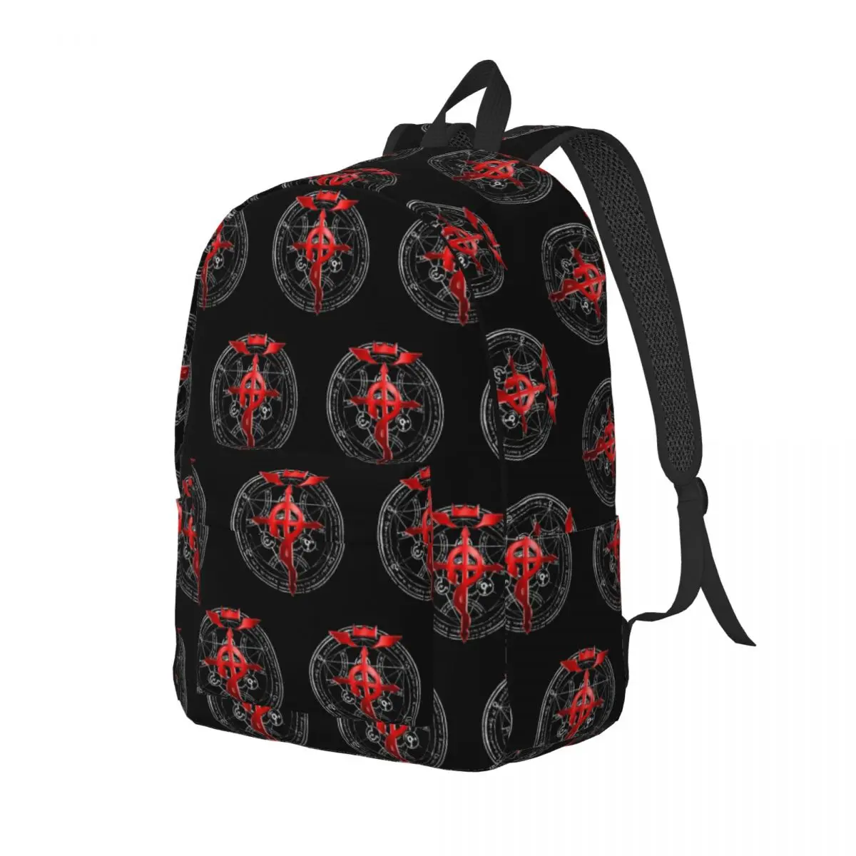 Fullmetal Alchemist Transmutation Symbol Student Backpack School Bag Hiking Travel Daypack Fashion Bookbag Shoulder Bags