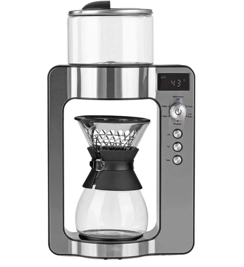 Intelligent Modern Automatic Drip Stainless Steel Coffee Machine Electric Programmable Self-Cleaning Hotel & Home Outdoor Use