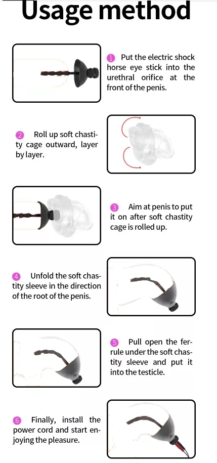 Electric Shock Penis Plug Cock Ring Chastity Cage Penis Electric Stimulator Male Urethral Dilator Bdsm Extreme Tazer Masturbator view 6