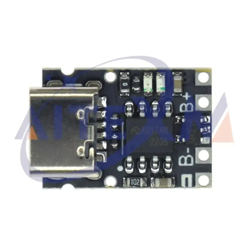 TP4057 1A lithium battery charging board module Polymer battery Type-C port with protection TP4056 upgrade version