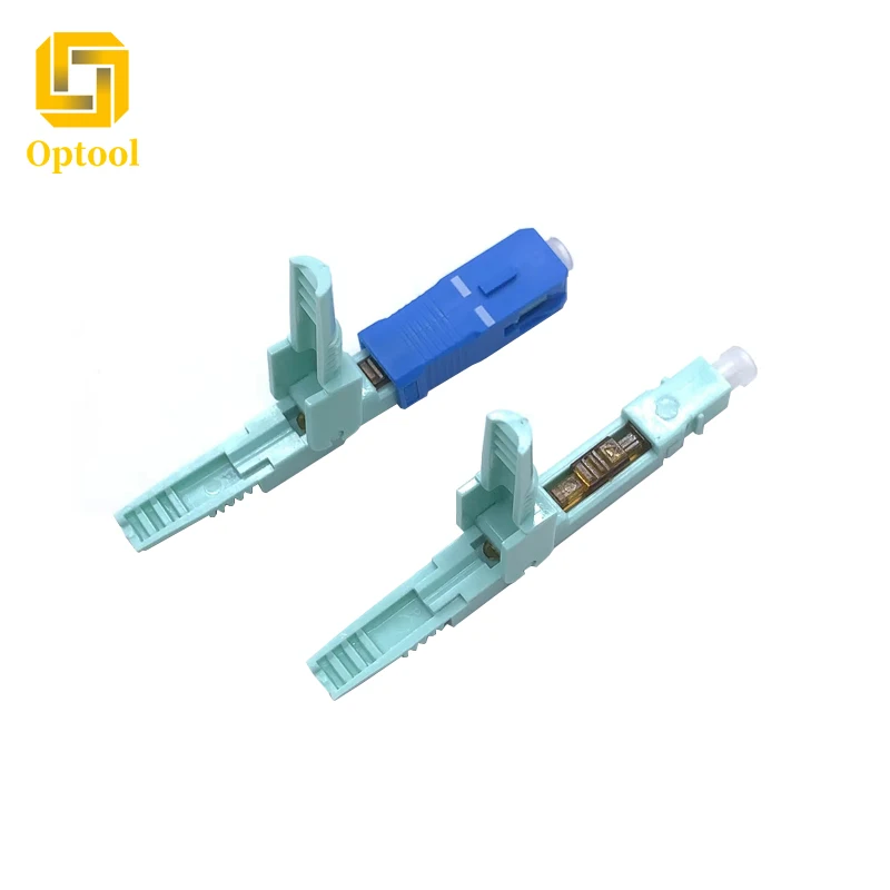 50 stks 100/400 stks SC Connector UPC Glasvezel Snelle Connector SM Single Mode Optische Snelkoppeling UPC Adapter Gratis Verzending