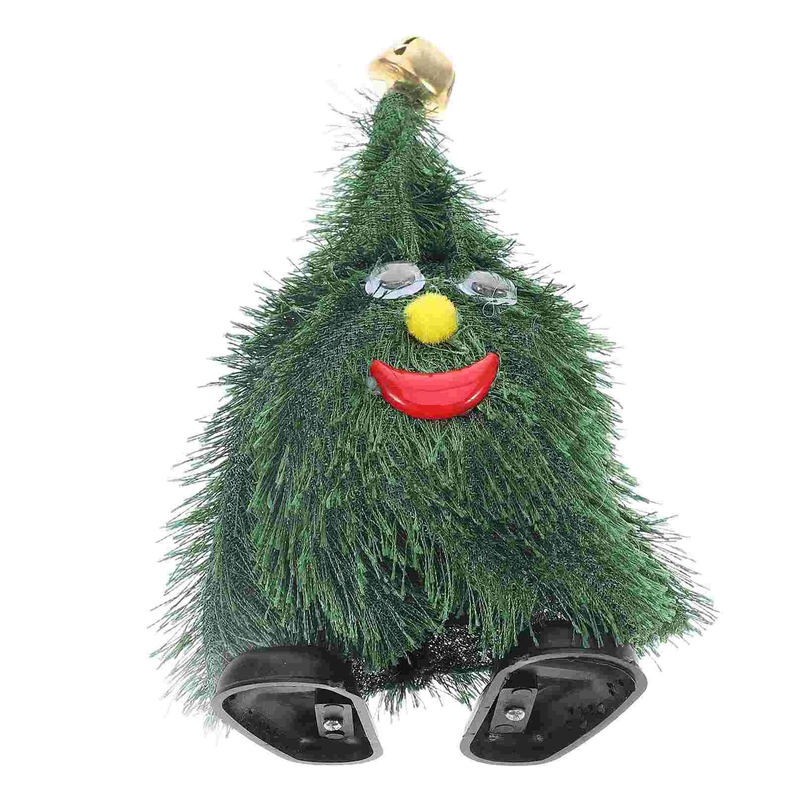 

Running Christmas Tree Toy Dancing Ornament with Swing Mini Toys Decorations Xmas Swinging Cloth Festive Motion Child Outdoor