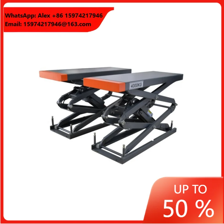 ZeHoo 3.5T Hydraulic Car Scissor Lift 3 Ton Scissor Car Jack Lift Vehicle Lift With 3tons Capacity