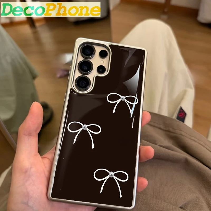 Perlen-Schleifenknoten Epoxy Handyhülle Sturzsicher FÜR Samsung Galaxy 23/24/25/26 Plus FE ULTRA EDGE