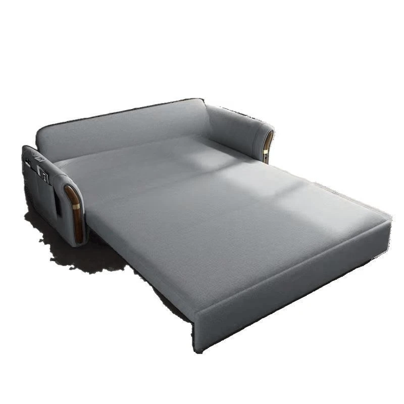 

Small apartment living room bedroom storage, solid wood multi functional sofa bed