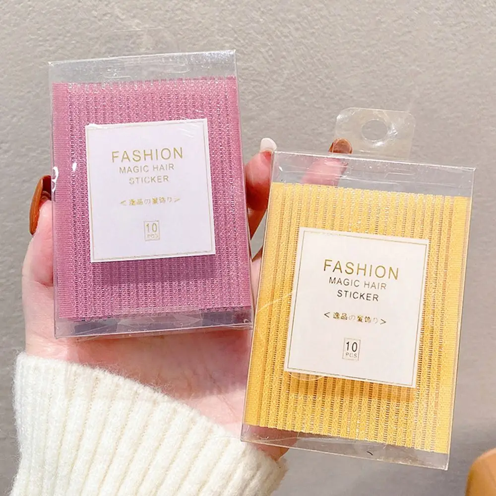 

10 шт./компл., новые аксессуары для волос, липкая подушечка для волос, нейлоновая многоцветная челка, волшебная паста, бахрома для волос, липкая челка