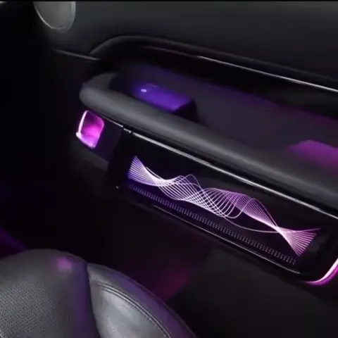 256 färger LED-stämningsbelysning för Land Rover Discovery 5 2017-2025 Atmosfärsbelysning Bilinteriör 1:1 svart paneluppgradering 10 best sales Land Rover Discovery 5 tillbehör - №8