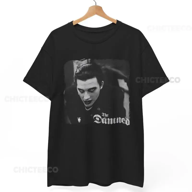 Dave Vanian Black T Shirt The Damned Goth Rock Punk Band