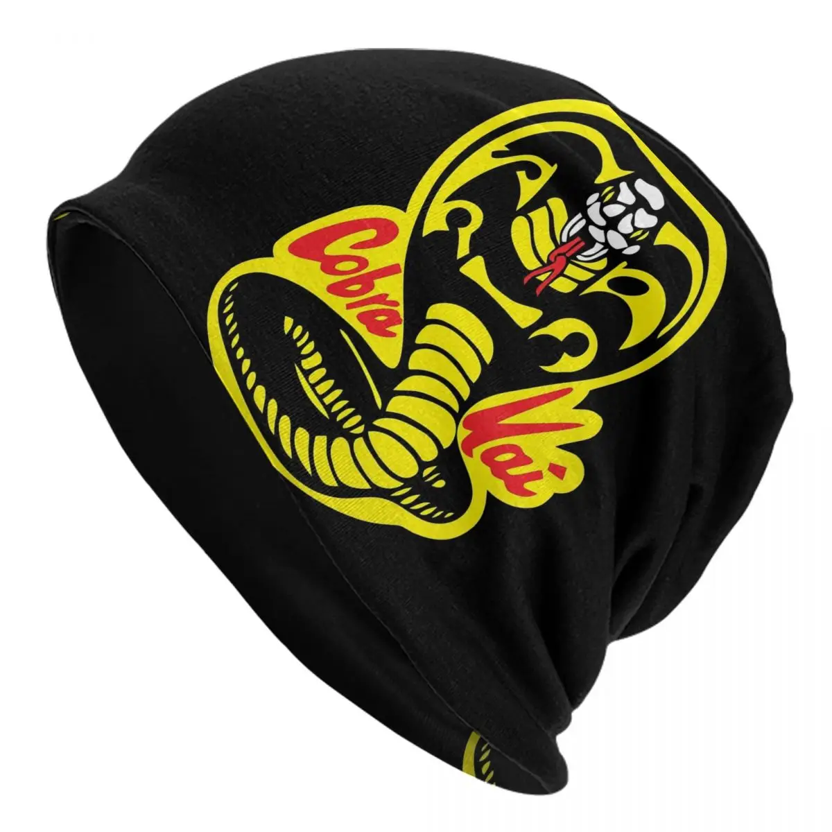 Cobra Kai Beanie For Men Women Cozy Skullies Caps The Karate Kid Saga Continues Bonnet Knitted Hat