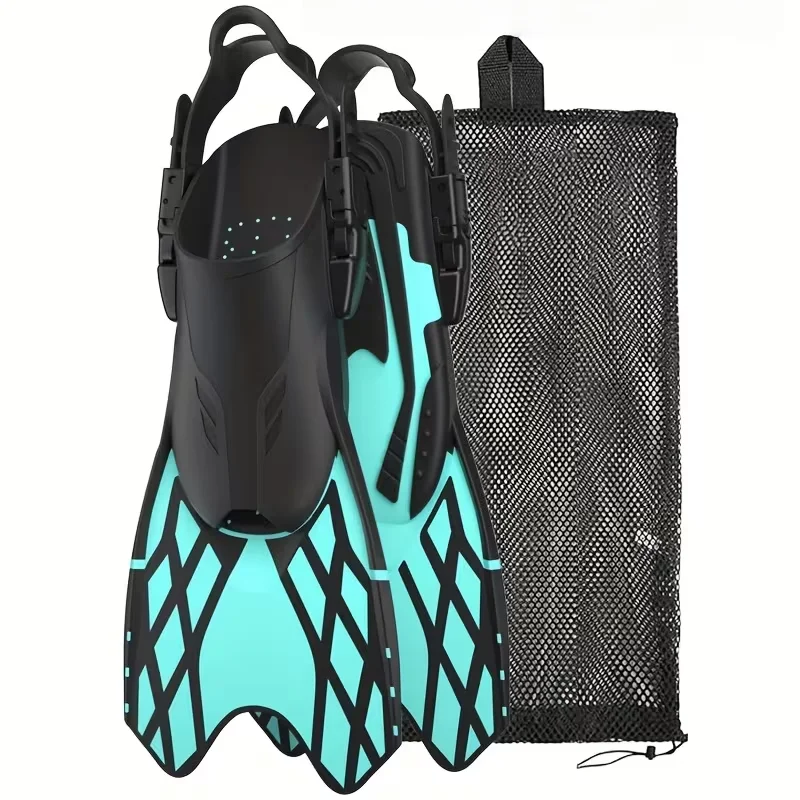 

Adjustable Freediving Fins for Adults and Teens Soft Silicone Diving Fins Comfortable Anti Slip Swim Fins for Snorkeling Diving