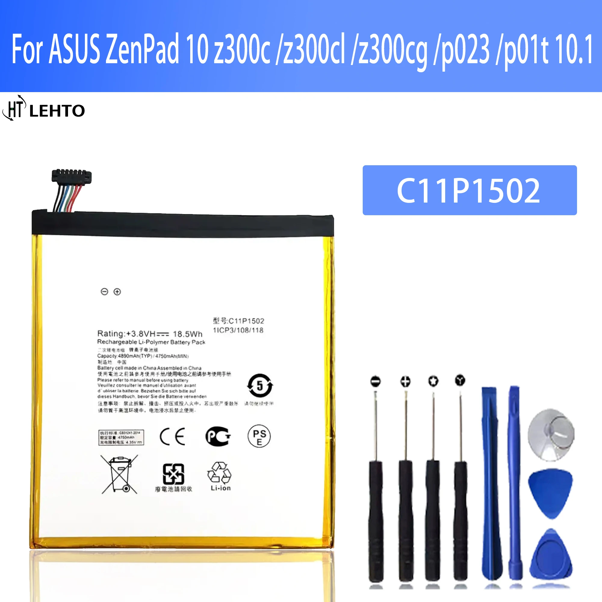 100% New  C11P1502 Battery For ASUS ZenPad 10 Z300C Z300M Z300CG Z300CL P023 P021(Z300CG) P01T 10.1  Batteries