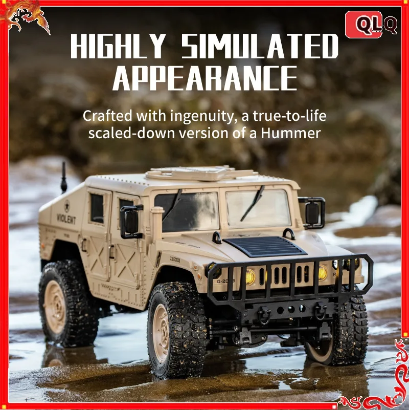 

JJRC C8835 1/12 Scale RC Hummer Model All-Terrain Off-Road Climbing Car Simulated Modifiable Electric Toy for Kids Adults