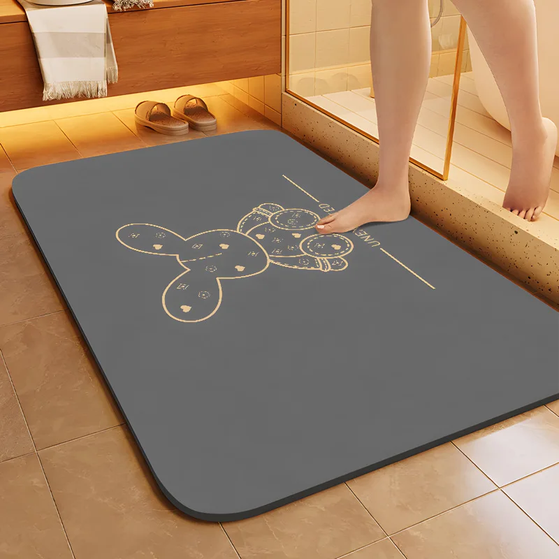 

Doll Rabbit Bathroom diatom mud absorbent mat quick dry non-slip mat for bathroom door