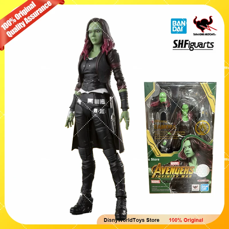 100% Original Bandai Shf Avengers Infinity War S.H.Figuarts Gamora  Genuine In Stock Figure Model Toys