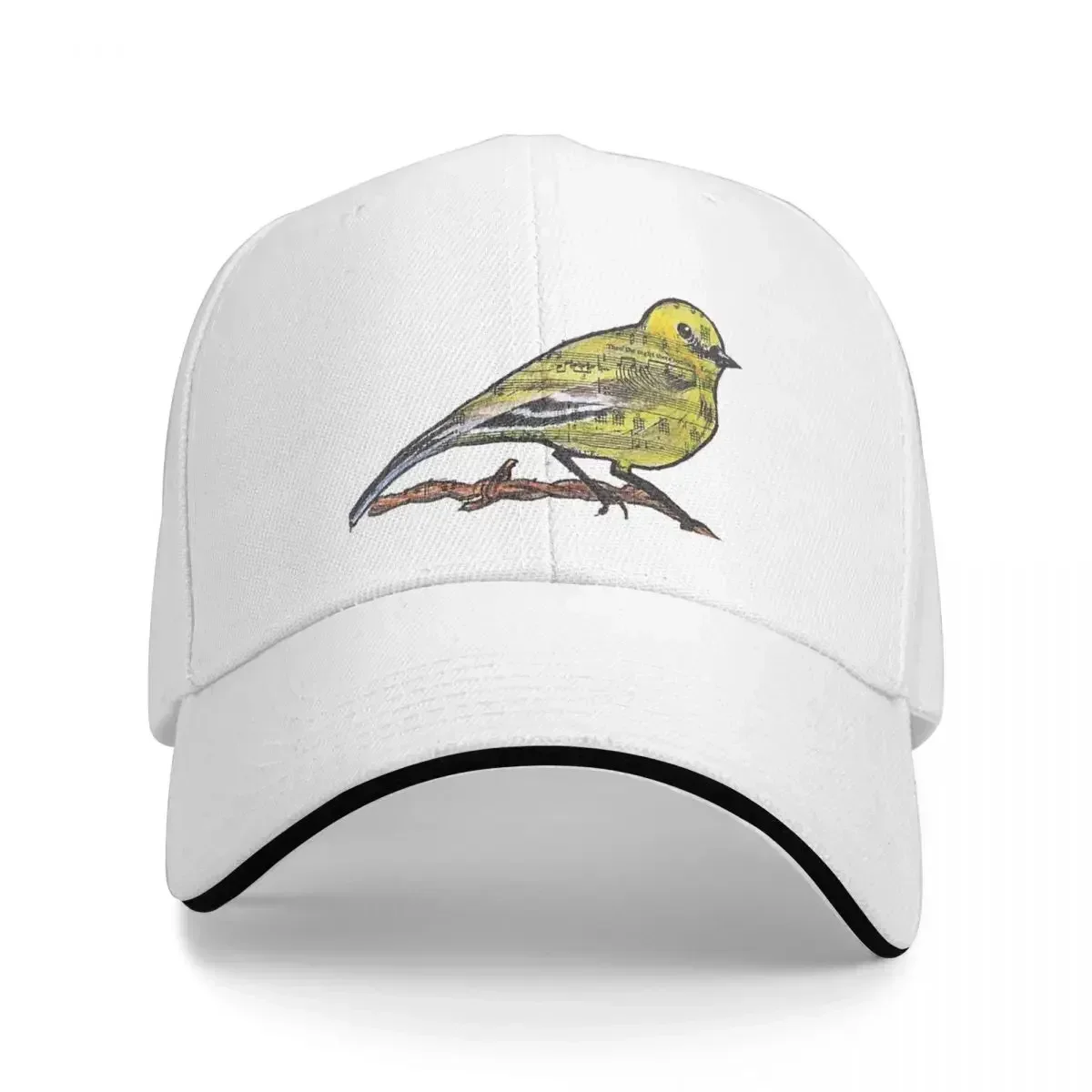 Yellow Tailed Finch Baseball Caps Snapback Fashion Baseball Hats Breathable Casual Outdoor For Men's And Women's Polychromatic