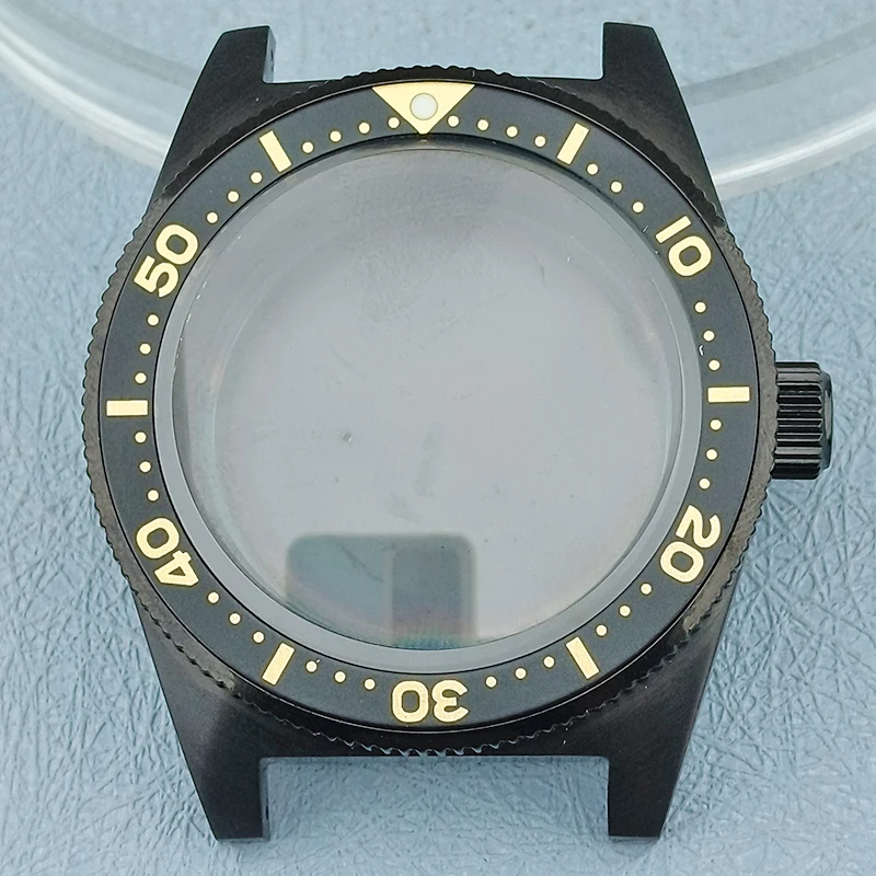 40mm 120 click watch case fits NH34 NH35 NH36 movement mounted 10bar waterproof 316L stainless steel sapphire glass