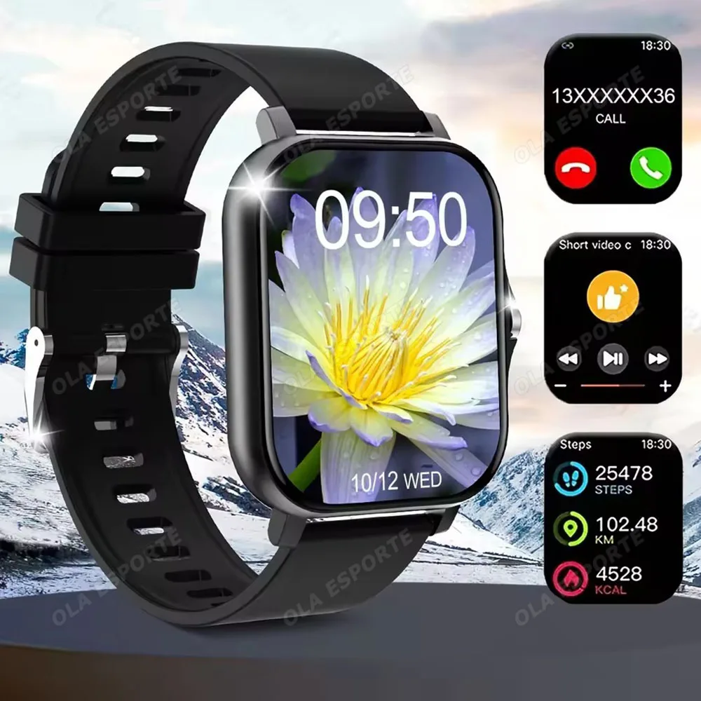 2026 New Smart Watch Waterproof Men's Bluetooth Talk Fitness Tracking Heart Rate Health Monitor Women's Smart Watch Holiday Gift