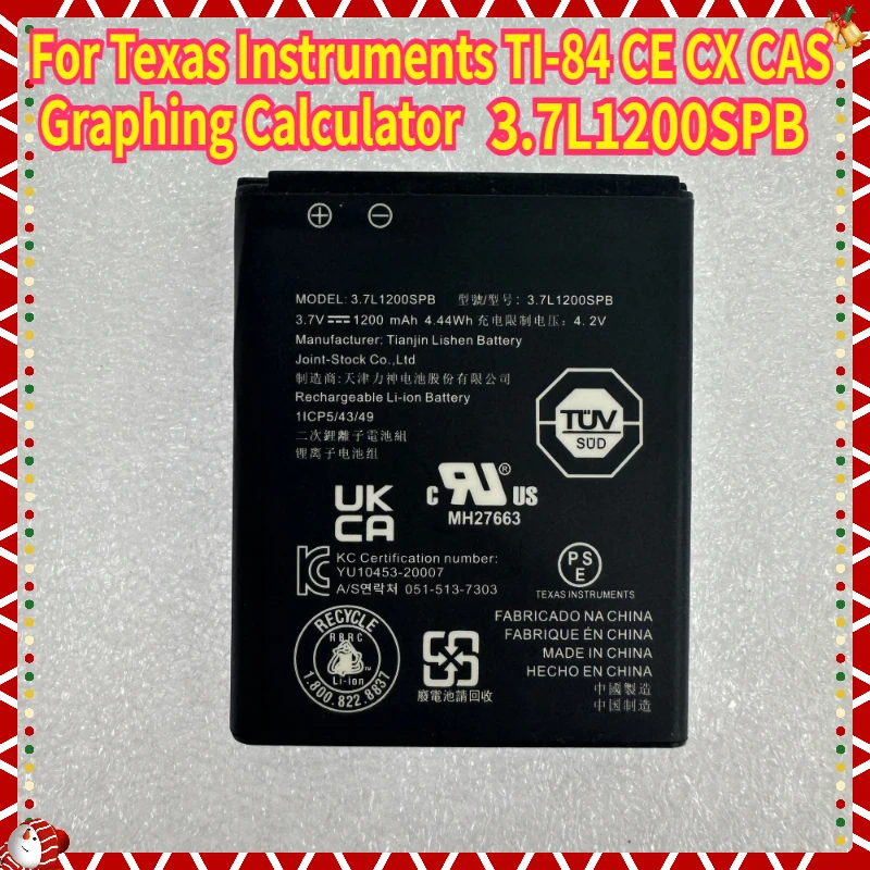 

New For Texas Instruments TI-84 CE CX CAS Graphing Calculator Battery Pack 3.7L1200SPB