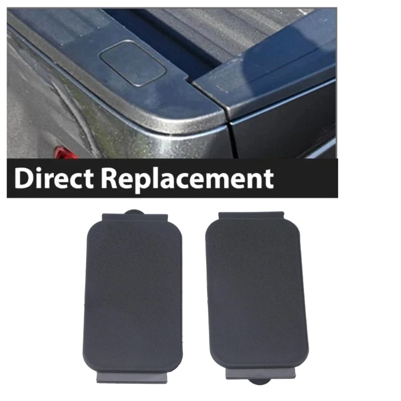 Stake Pocket Covers for a Cleaner Truck Bed Appearance, 2 Black ABS Pieces for Part FL3Z99290D90AB and Listed Pickup