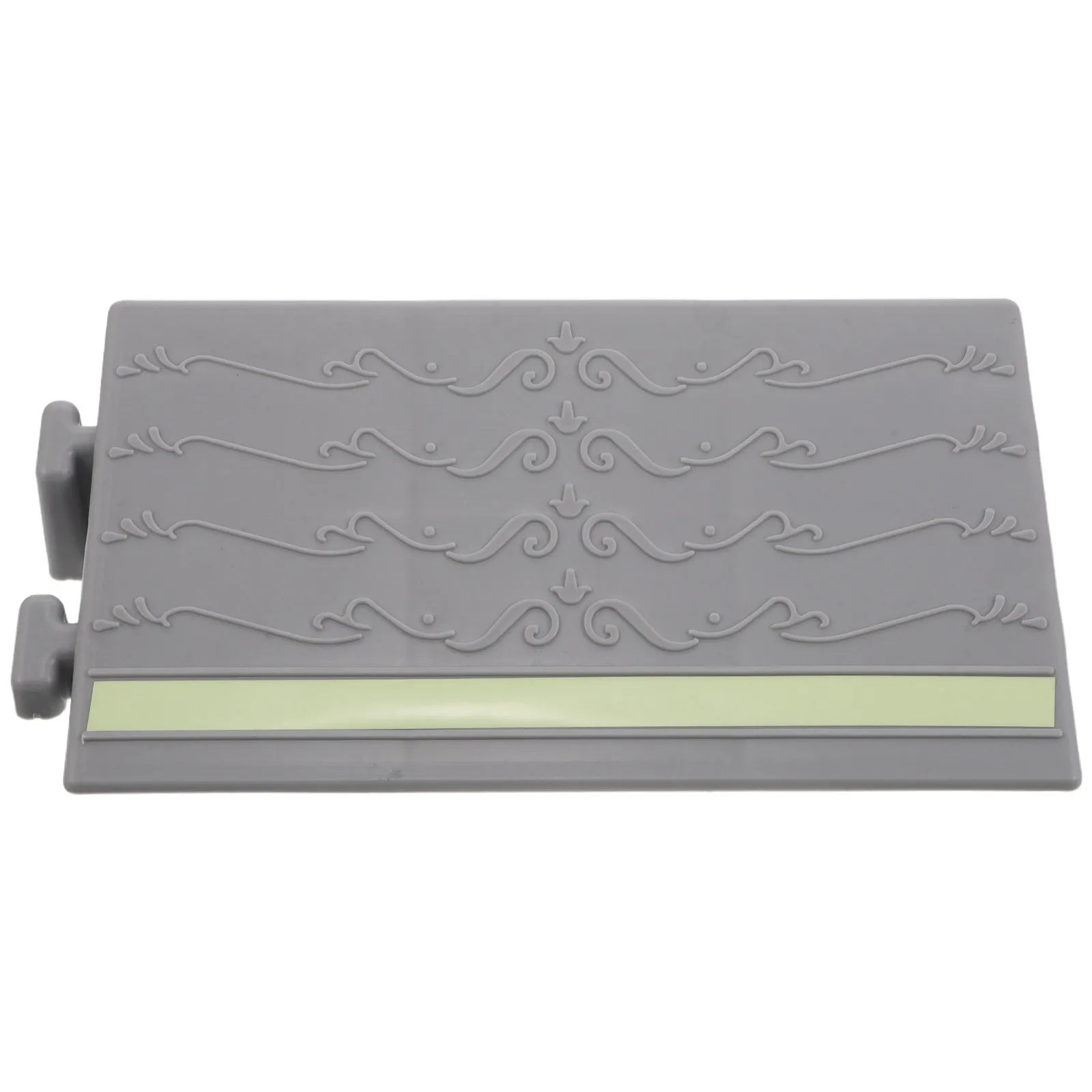 Alfombrilla antideslizante gris para umbral de puerta interior, transición de escalón, brilla en la oscuridad, para robot de limpieza