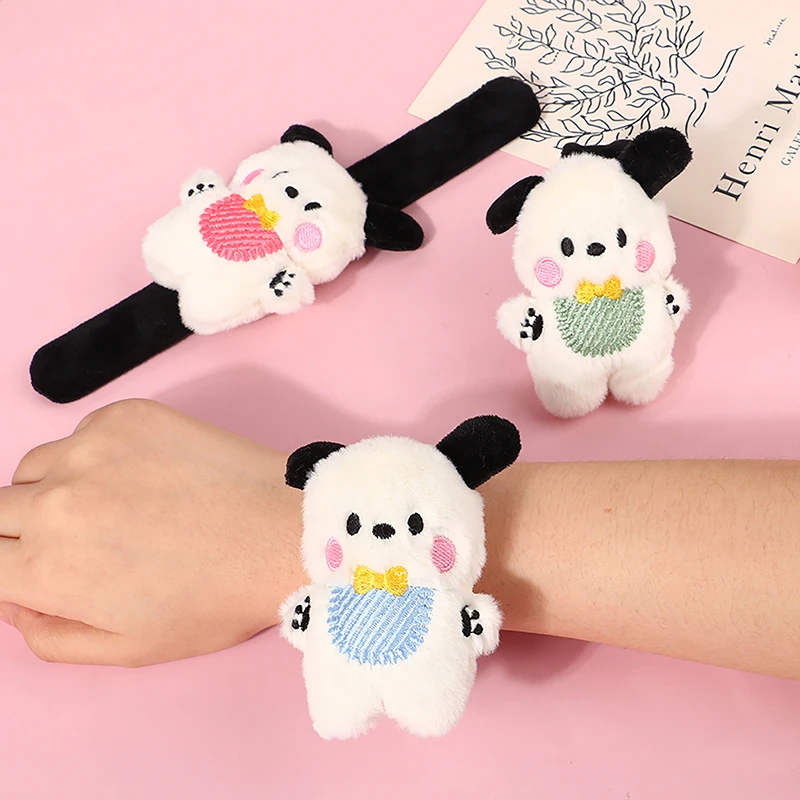 

Papa Circle Plush Bracelet For Children Cartoon Snap Hug Wrist Band Hugger Huggers Toys Wrist Doll Accessories