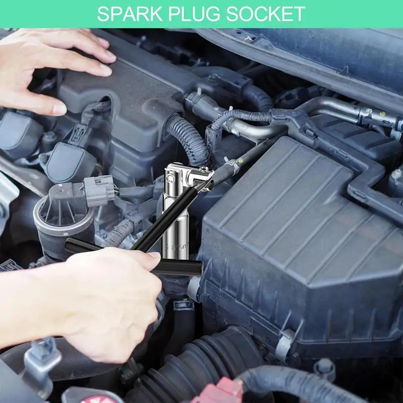

Spark Plug Socket Carbon Steel T-Handle Socket Wrench Set For Spark Plug Car Part Repair Supplies Remover Installer Tool For RV
