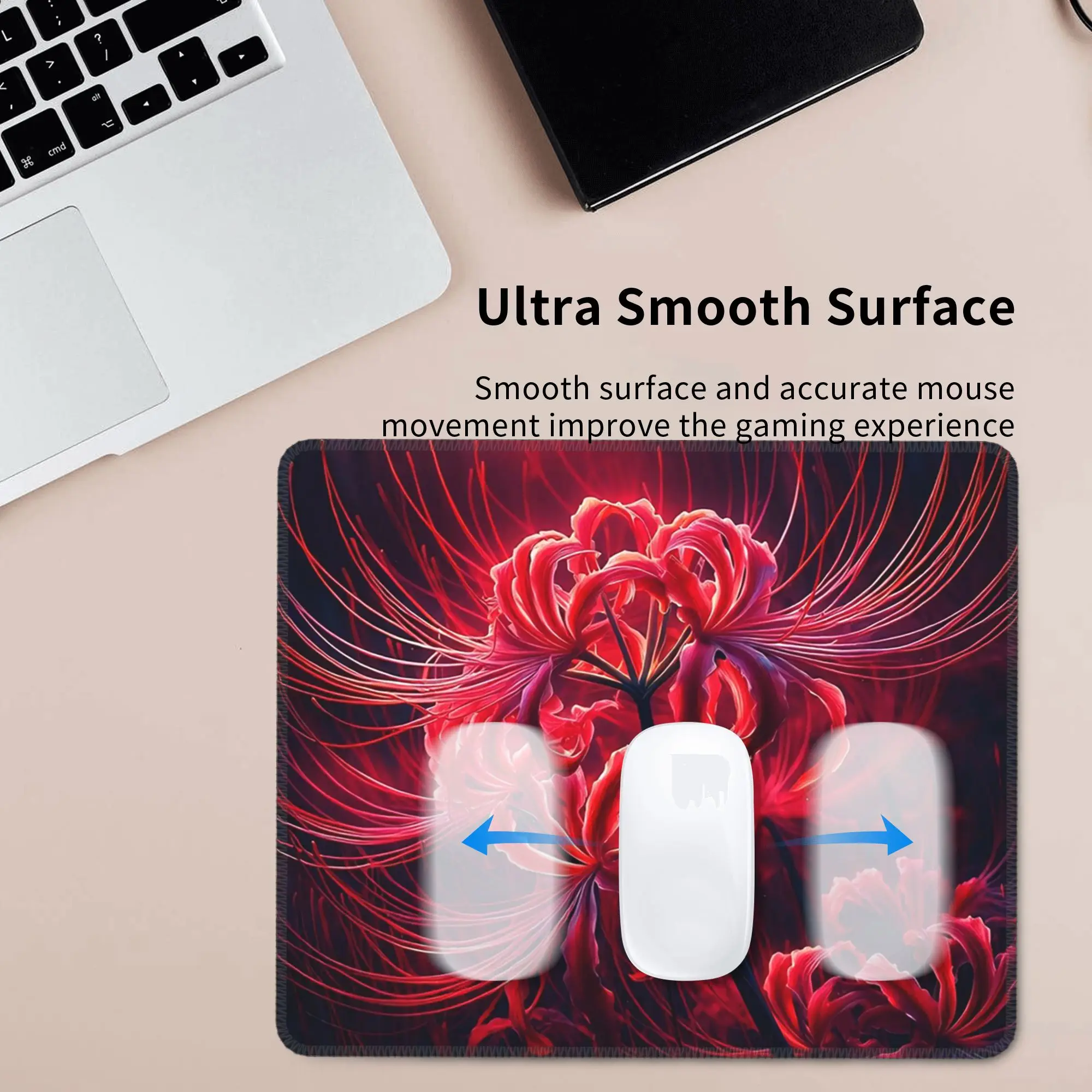 Lycoris Radiata In Dark Mouse Pad Computer Keyboard Mouse Mat Gaming PC Laptop Desk Mat Office Table Mats