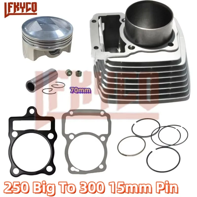 Zestaw cylindrów silnika 70 mm do motocykli Honda ZongShen CG250 CG 250CC do 300CC CG300 Big Bore 167FMM Motoblock