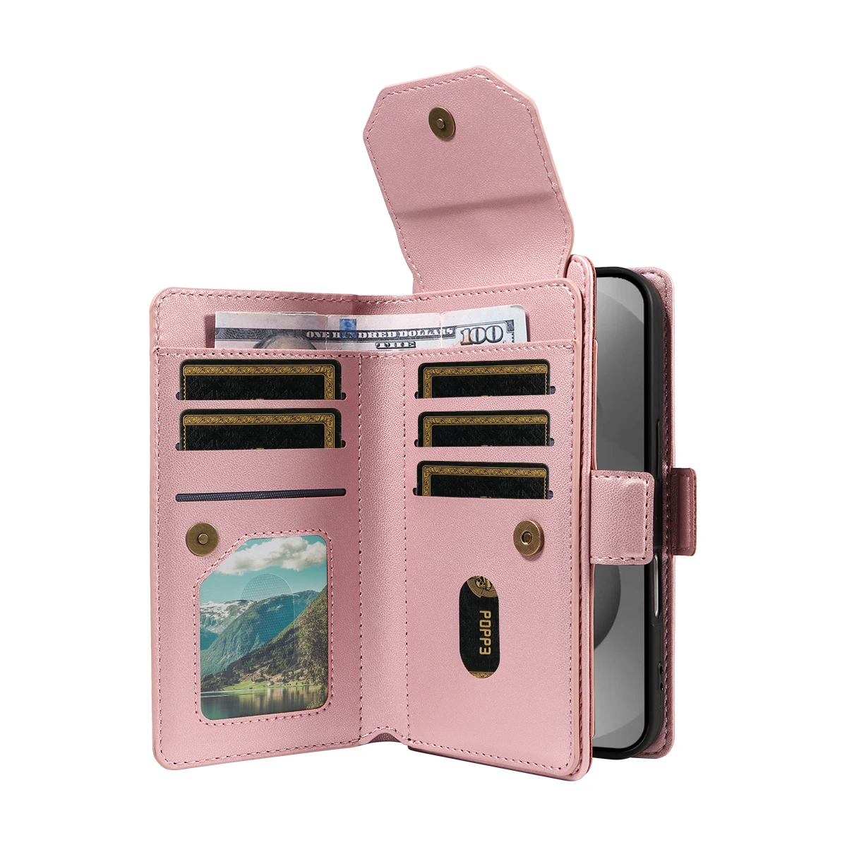 حافظة هاتف جلدية مغناطيسية لهاتف سامسونج جالاكسي S22 S23 S24 S25 Ultra Plus FE غطاء هاتف متعدد الجيوب